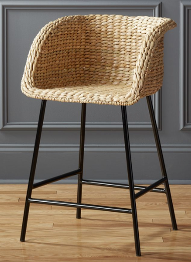 SEAGRASS COUNTER STOOL 24"(3 AVAILABLE)